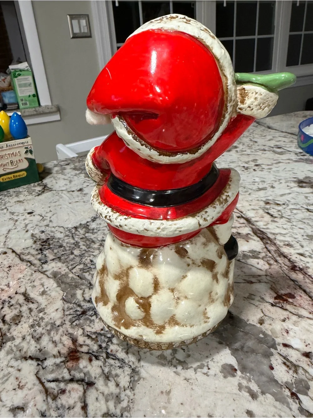 Ensco Santa Presents Music Box Jingle Bells Dashing Through The Snow Xmas Vtg 70